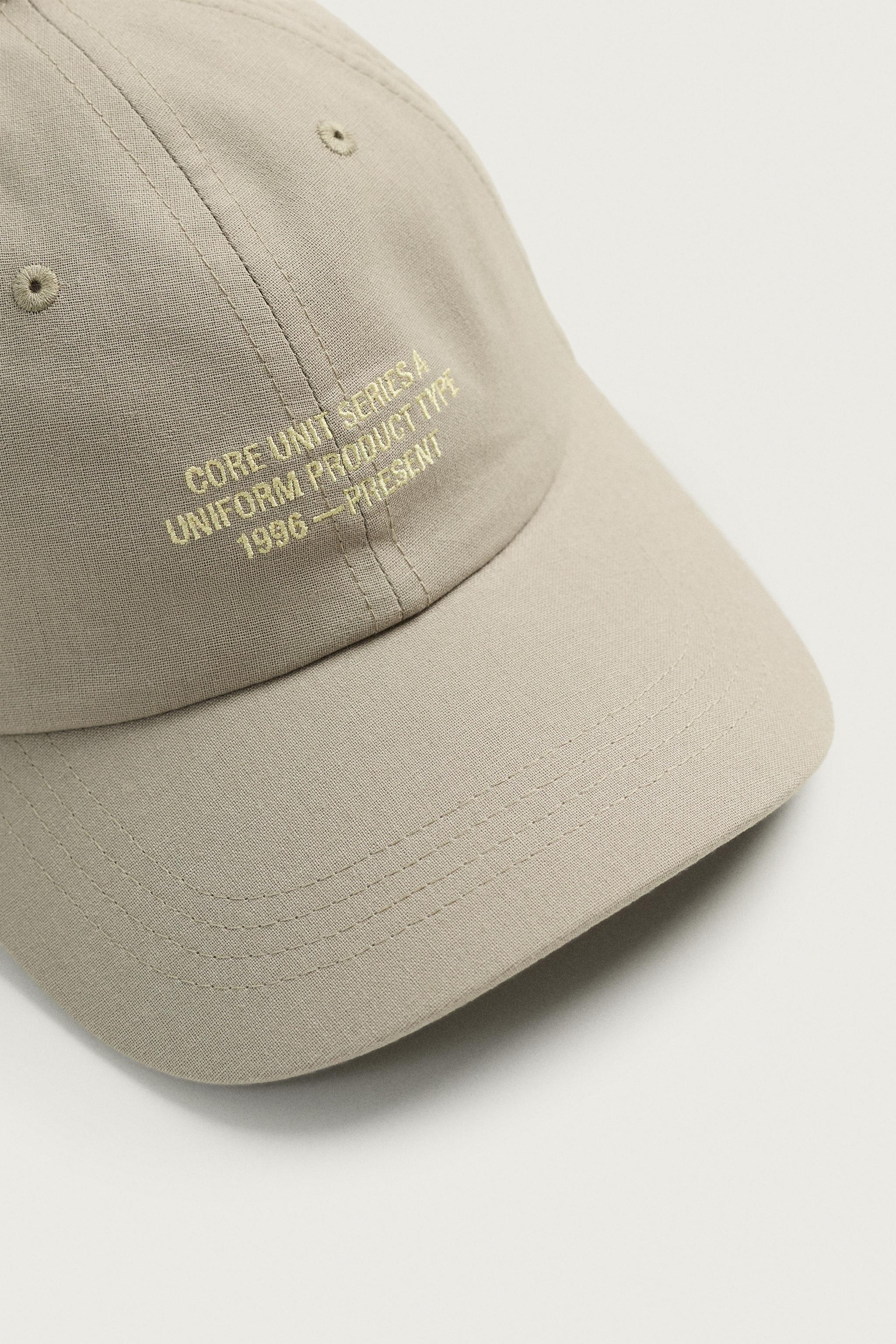 EMBROIDERED TEXT CAP